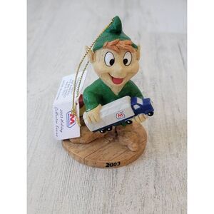 Marathon Series 3 elf‎ truck toy paint 2003 ornament Xmas
